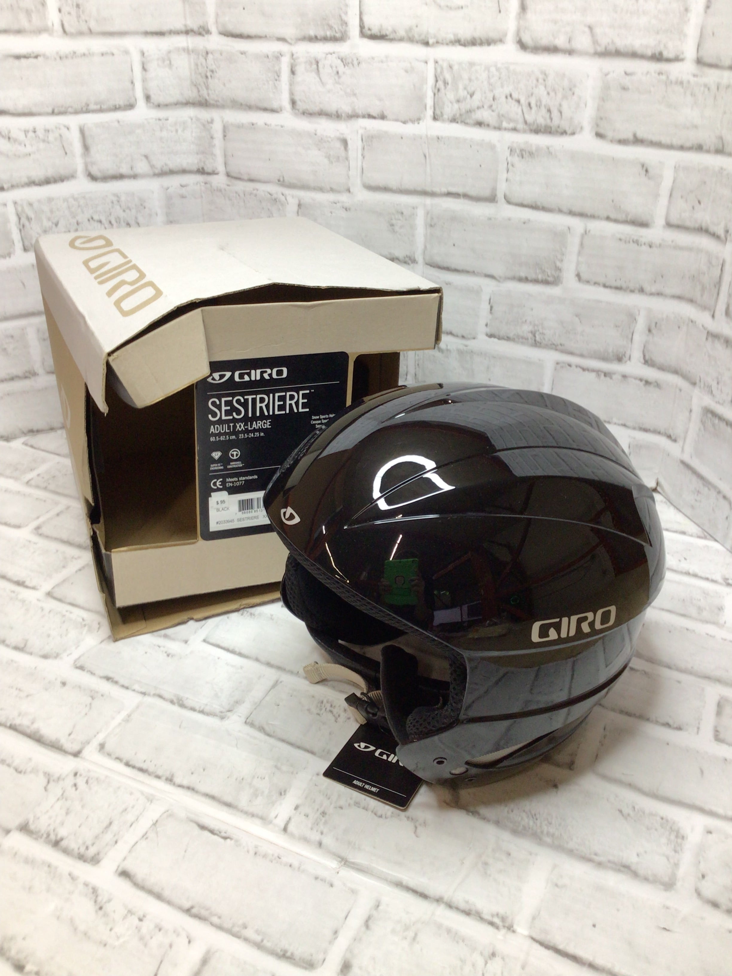 Giro Sestriere Race Snow Helmet #2033945, Adult Black XXL (8097899380974)